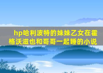 hp哈利波特的妹妹乙女在霍格沃滋也和哥哥一起睡的小说