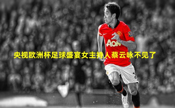 央视欧洲杯足球盛宴女主持人蔡云咏不见了