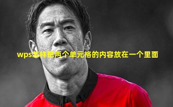 wps怎样把两个单元格的内容放在一个里面