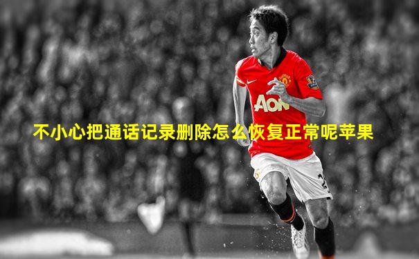 不小心把通话记录删除怎么恢复正常呢苹果
