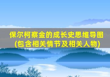 保尔柯察金的成长史思维导图(包含相关情节及相关人物)