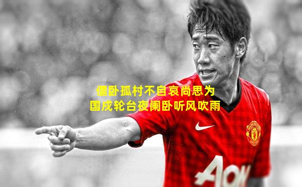 僵卧孤村不自哀尚思为国戍轮台夜阑卧听风吹雨