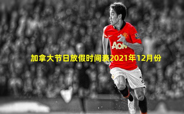 加拿大节日放假时间表2021年12月份