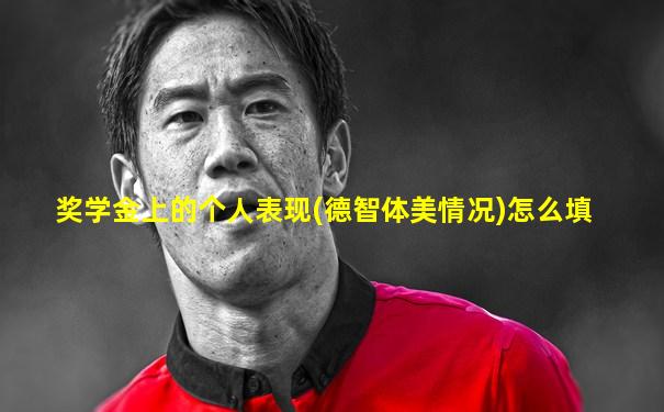 奖学金上的个人表现(德智体美情况)怎么填